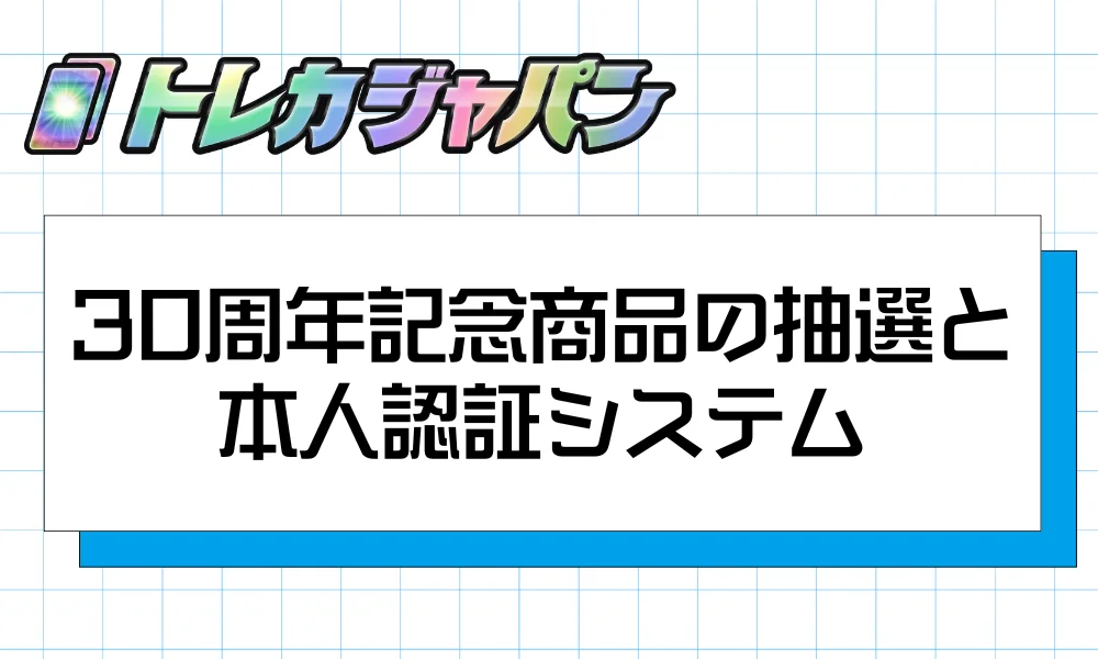 30周年記念商品の抽選と本人認証システム