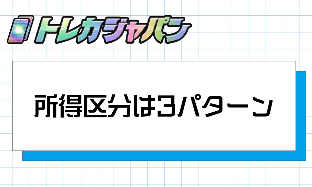 所得区分は3パターン｜譲渡所得・事業所得・雑所得の違い