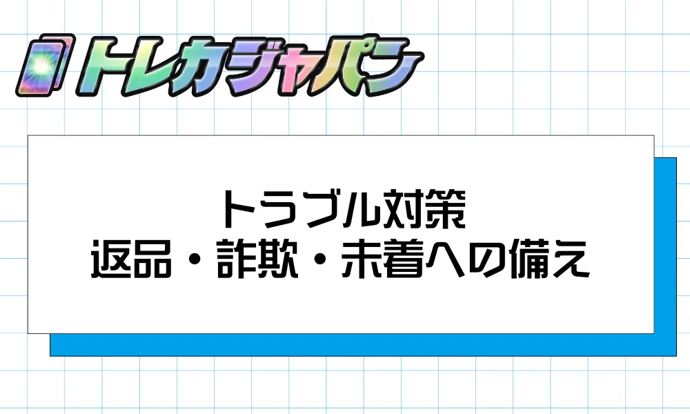 トラブル対策｜返品・詐欺・未着への備え