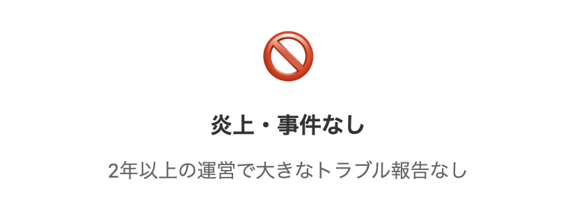 大きな炎上なし