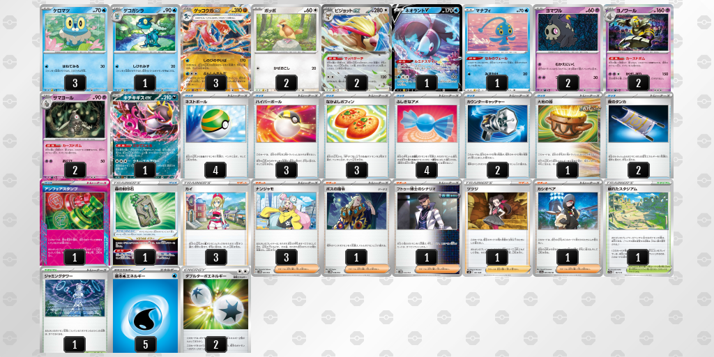 ゲッコウガex6月21日 ジムバトル優勝デッキ