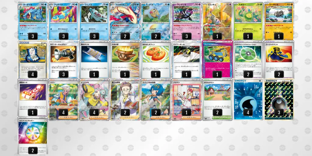 CL2025福岡マスターリーグ優勝オーダイルデッキレシピ