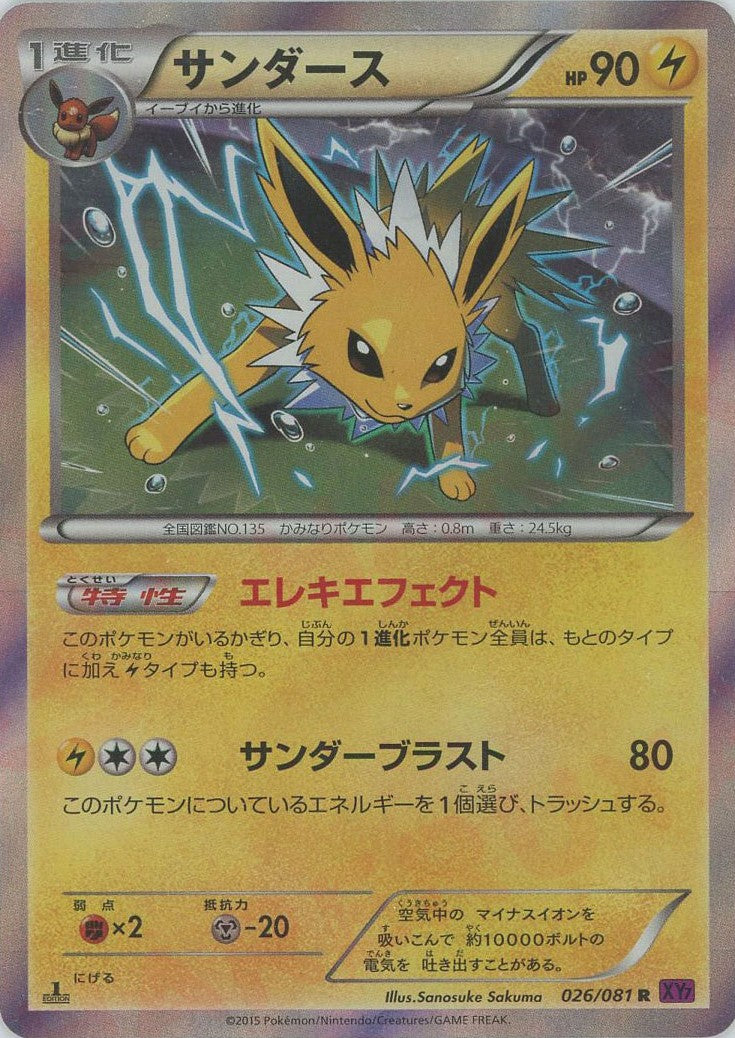 サンダース R :1ED (XY7 026/081-1ed)