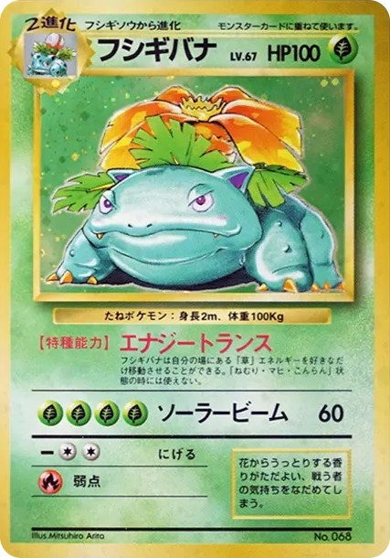 フシギバナ 初版 : 旧裏 (OP00 fushigibana shohan)