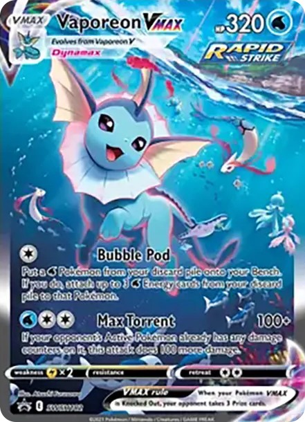 シャワーズVMAX P (SWSH182)