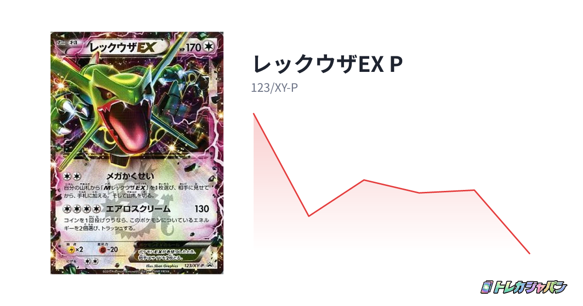 レックウザEX P（プロモーションカード「XY-P」/123/XY-P）の値段