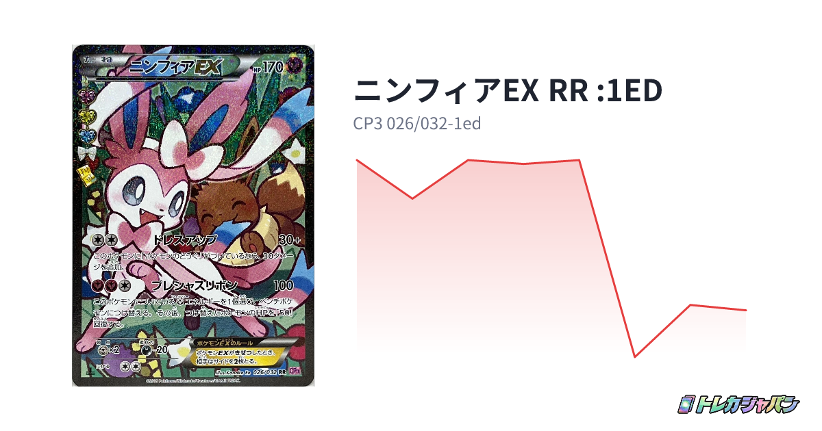 ニンフィアEX RR :1ED（コンセプトパック「ポケキュンコレクション