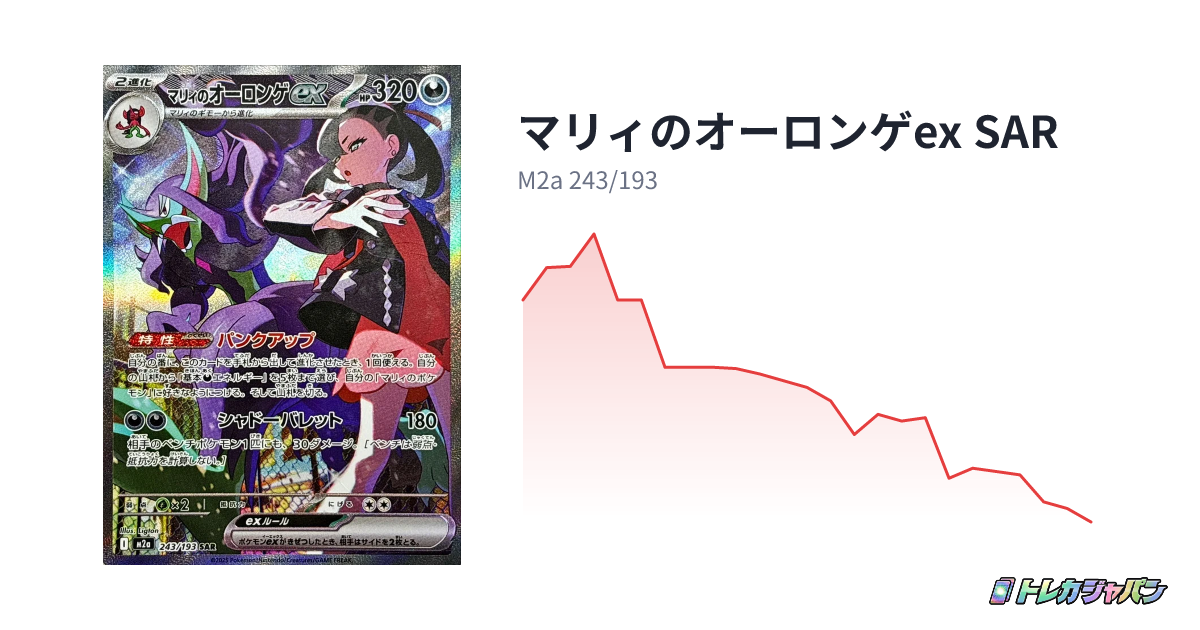 マリィのオーロンゲex SAR（ハイクラスパック「MEGAドリームex」/M2a