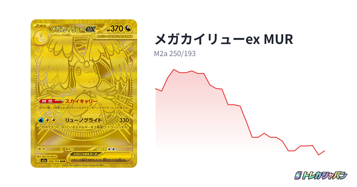 メガカイリューex MUR（ハイクラスパック「MEGAドリームex」/M2a 250