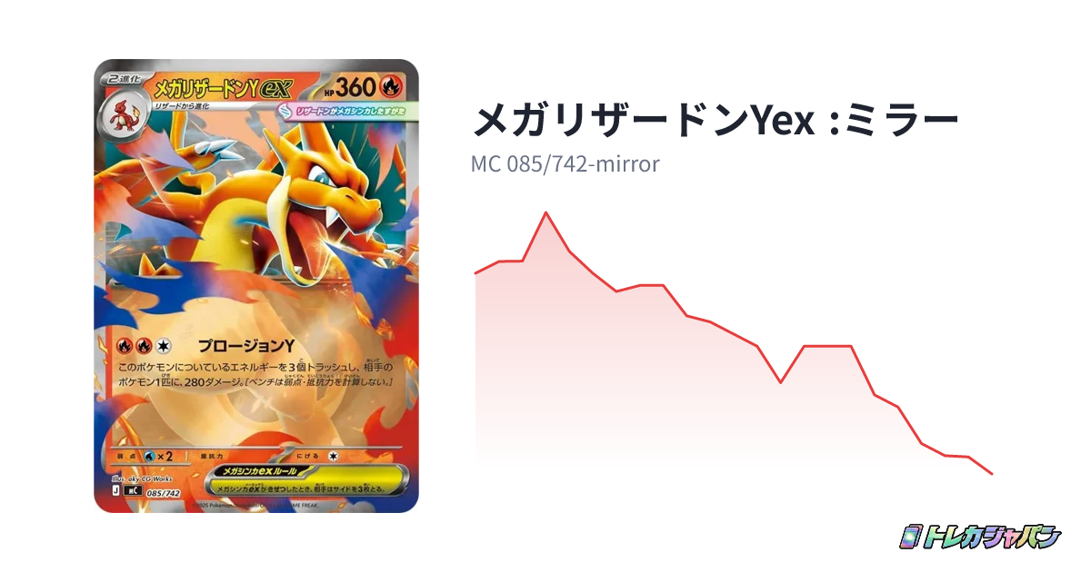 メガリザードンYex :ミラー（スタートデッキ100 バトルコレクション/MC