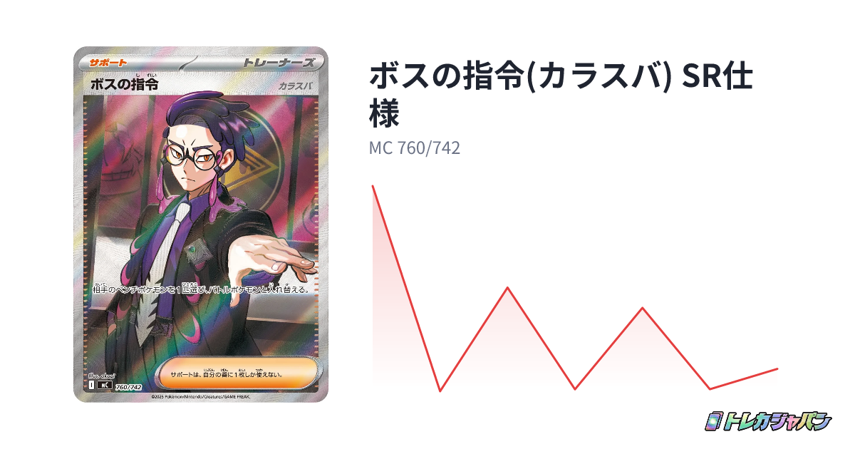 ボスの指令(カラスバ) SR仕様(スタートデッキ100 バトルコレクション ボスの指令(カラスバ) SR仕様(スタートデッキ100 バトルコレクション