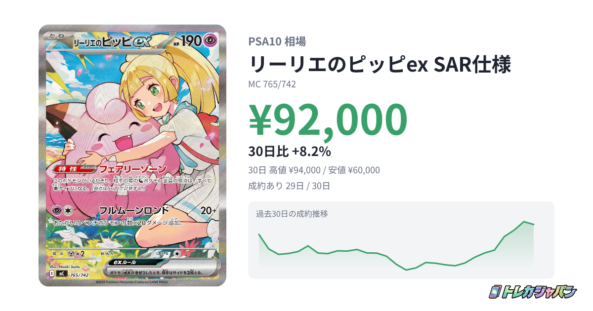 リーリエのピッピex SAR仕様（スタートデッキ100 バトルコレクション