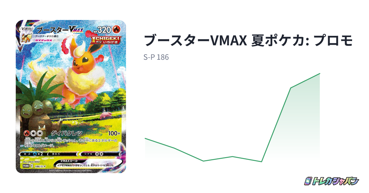 ブースターVMAX 夏ポケカ: プロモ(S-P/S-P 186)の値段・買取価格 ブースターVMAX 夏ポケカ: プロモ(S-P/S-P 186)の値段・買取価格