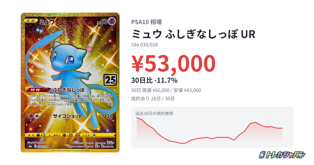 ミュウ ふしぎなしっぽ UR（拡張パック「25th ANNIVERSARY COLLECTION