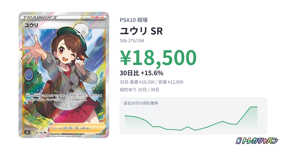 ユウリ SR（ハイクラスパック「VMAXクライマックス」/S8b 276/184）の