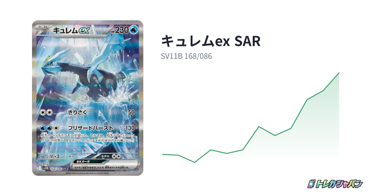 キュレムex SAR（ブラックボルト/SV11B 168/086）の値段・買取価格