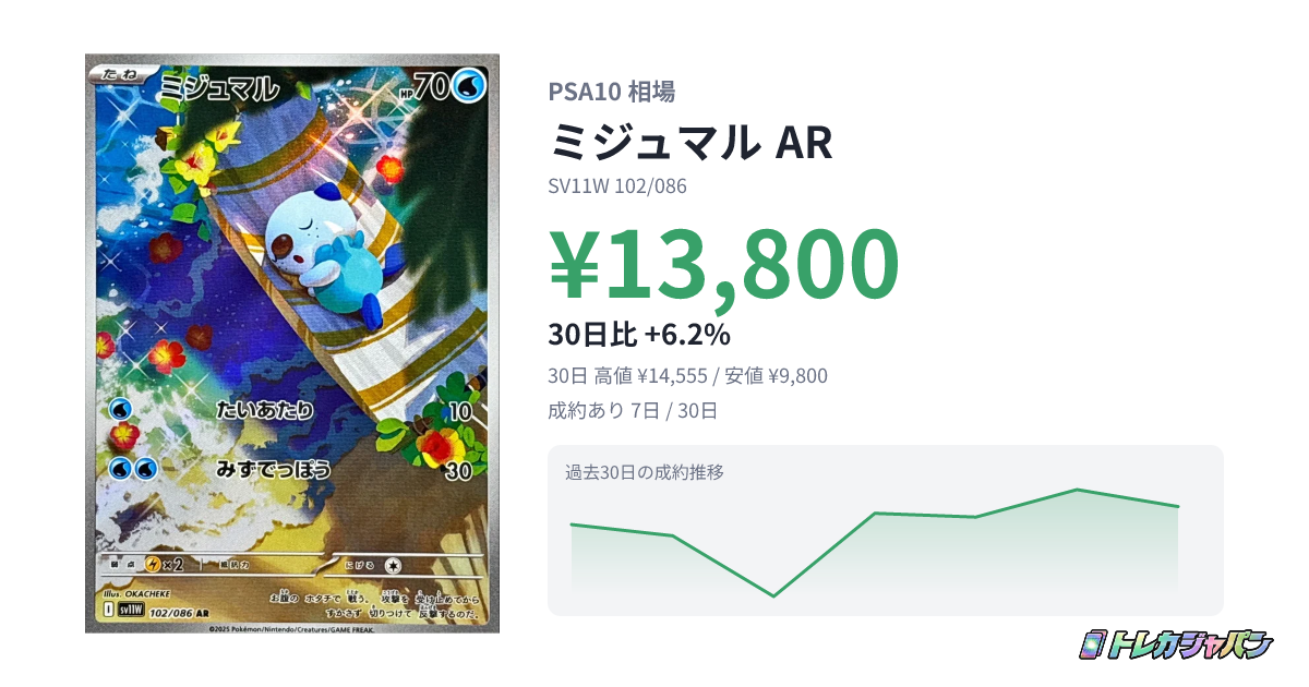 ミジュマル AR（拡張パック「ホワイトフレア」/SV11W 102/086）の値段