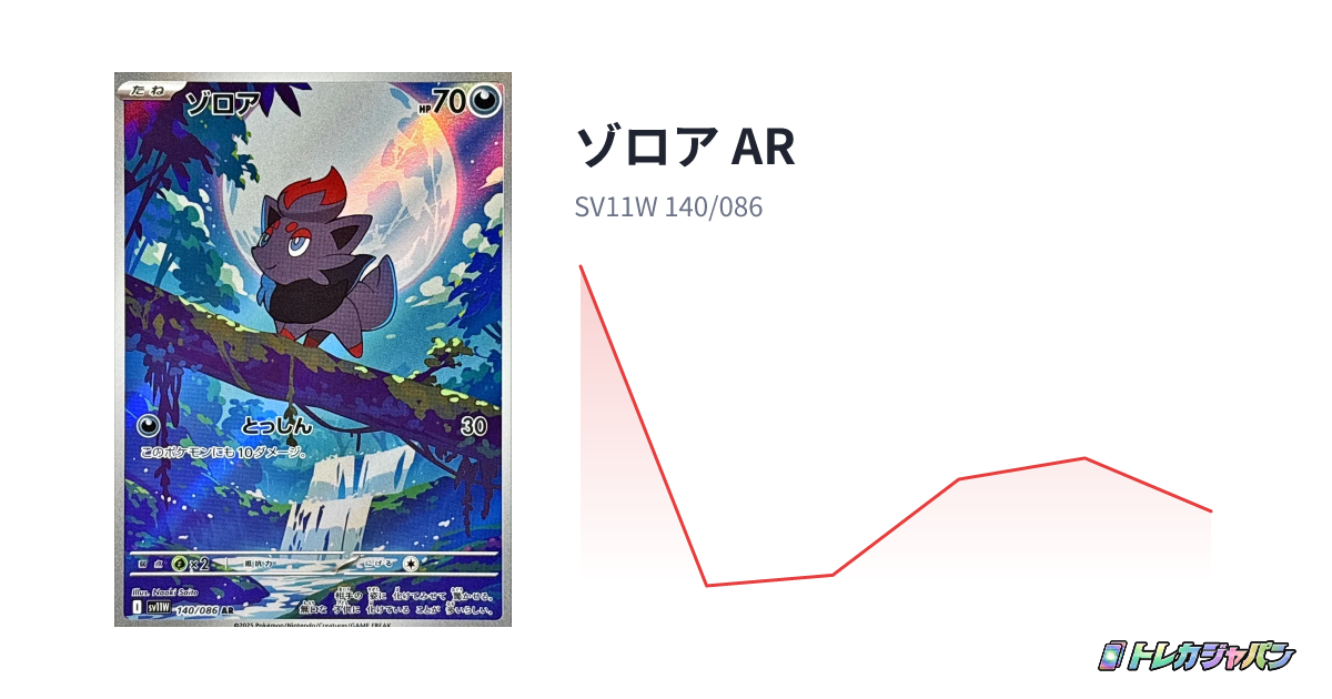 ゾロア AR（ホワイトフレア/SV11W 140/086）の値段・買取価格・最新