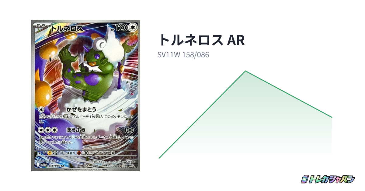 トルネロス AR（拡張パック「ホワイトフレア」/SV11W 158/086）の値段