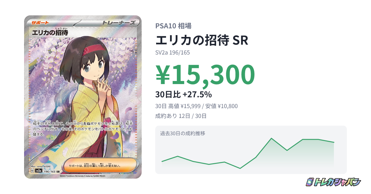 エリカの招待 SR（強化拡張パック「ポケモンカード151」/SV2a 196/165