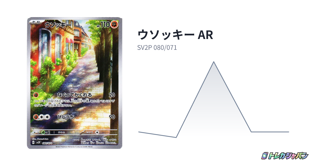 ウソッキー AR SV2P 080/071 psa10 ウソッキー AR（拡張パック「スノーハザード」/SV2P 080/071）の値段