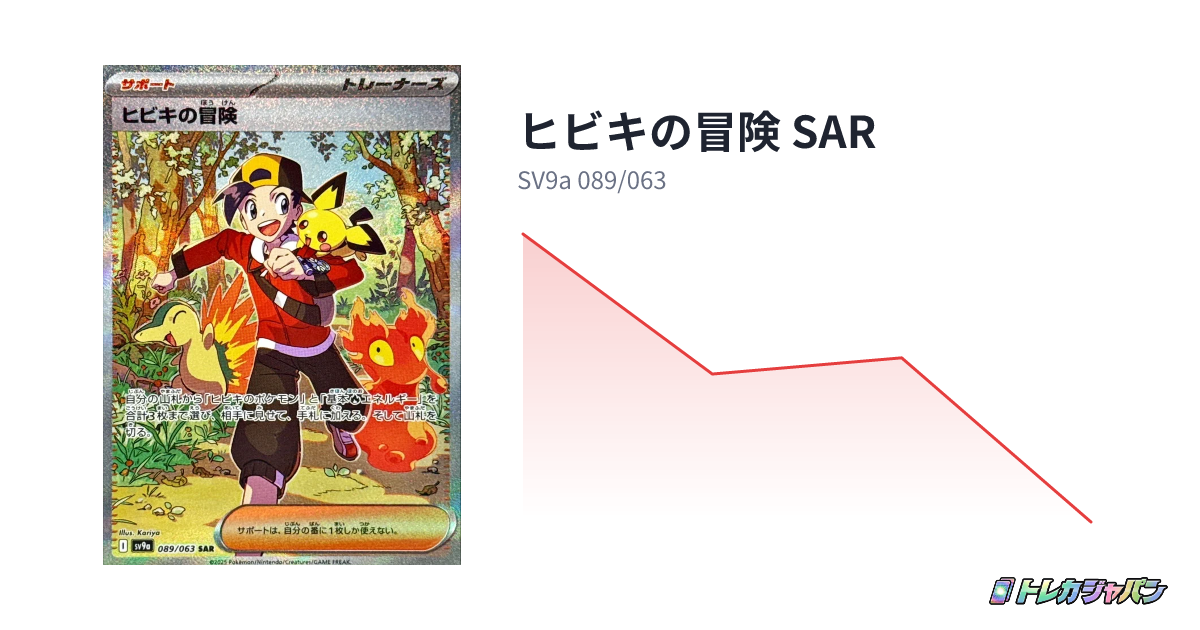 ヒビキの冒険 SARの買取価格と相場【ポケカ】