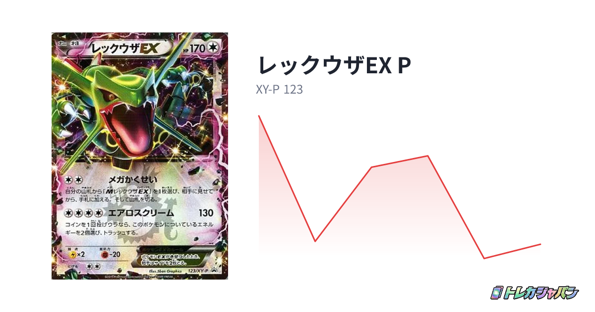 荒*手様 レックウザEX：PROMO XYシリーズプロモーションカー 300円ス