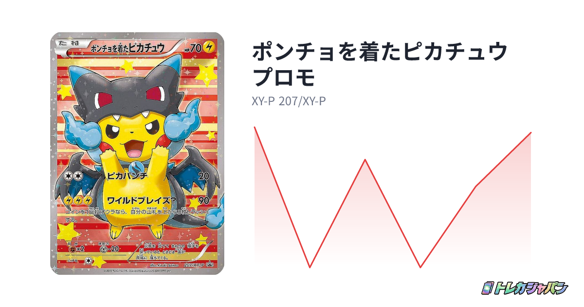 ポンチョを着たピカチュウ プロモ(プロモーションカード「XY-P」/XY-P ポンチョを着たピカチュウ プロモ(プロモーションカード「XY-P」/XY-P