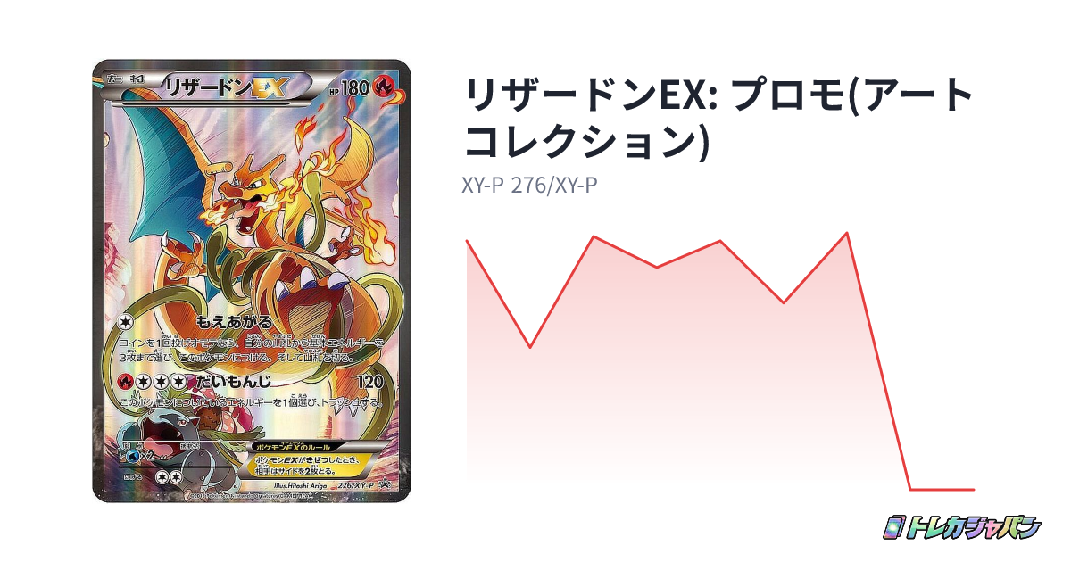 リザードンEX: プロモ(アートコレクション)（プロモーションカード「XY