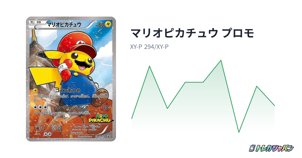 マリオピカチュウ プロモ（XY-P/XY-P 294/XY-P）の値段・買取価格